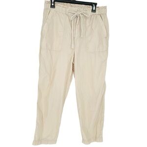 Lou & Grey Tan Cream Lightweight Cotton‎ Easy On Pants